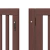 vidaXL Dog Gate Set of 15 Brown Solid Poplar wood Foldable Dog Gate