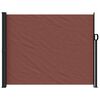 vidaXL Retractable Side Awning Brown Polyester 63.0 x 118.1 in