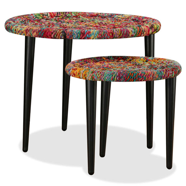 vidaXL Coffee Table Set of 2 Multicolor