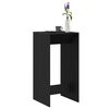 vidaXL Bar Table Black Oak 20.08 x 19.69 x 40.75 in Engineered Wood