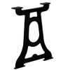 vidaXL Dining Table Leg Set of 2 Black Cast iron Standard Durable