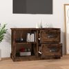 vidaXL TV Cabinet Smoked oak Engineered wood Medium TV Cabinet