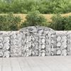 vidaXL Gabion Basket Set of 13 Silver Galvanized Iron Extra Long