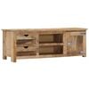 vidaXL TV Stand Brown Solid mango wood, engineered wood Medium TV Stand