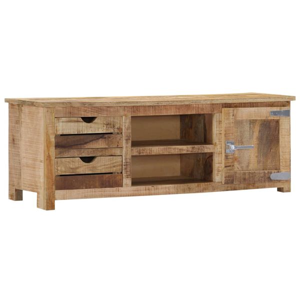 vidaXL TV Stand Brown Solid mango wood, engineered wood Medium TV Stand