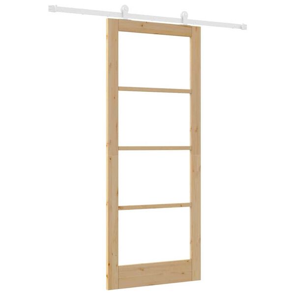 vidaXL Sliding Door ORKDAL Natural 33.86 x 83.07 in