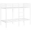 vidaXL Bunk Bed White Steel, mesh fabric 35.4 x 78.7 in Bunk Bed