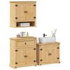 vidaXL Bathroom Furniture Set Honey Solid pine wood L