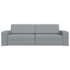 vidaXL Sofa Bed Light Grey 96.46 x 30.71 x 30.31 in Velvet