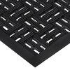 vidaXL Door Mat Black Rubber 17.7x29.5 in Door Mat Rectangular
