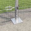 vidaXL Fence with Posts Silver 1.4 x 50 m Steel