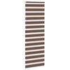 vidaXL Zebra Blind Brown 100% Polyester, Aluminum 29.5x90.6 in