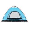 vidaXL Camping Tent 4-Person Blue Quick Release