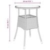 vidaXL Garden Bistro Set Grey
