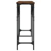 vidaXL Console Table Smoked Oak Engineered Wood Large Adjustable Feet