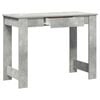 vidaXL Desk Concrete Grey Engineered Wood 39.4x17.7x29.5 in Desk