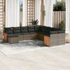 vidaXL Garden Sofa Set Grey