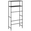 vidaXL Storage Rack Black Iron, Non-woven fabric Medium Storage Rack