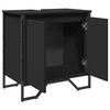 vidaXL Bathroom Sink Cabinet Black Engineered wood Standard