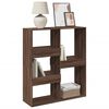 vidaXL Book Cabinet Brown oak Engineered wood Medium Classic