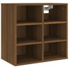 vidaXL Shoe Cabinet Set of 2 Brown Oak Engineered wood Medium