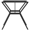 vidaXL Dining Table Leg Black Powder-coated steel Standard