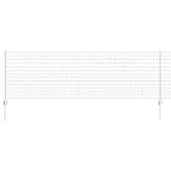 vidaXL Fence with Post Silver 2.62 x 164.04 ft Steel