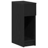 vidaXL Bedside Cabinet Black Oak Engineered Wood Compact Bedside Cabinet