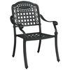 vidaXL Garden Dining Set 5 pcs Black 35.4" x 35.4" x 29.5