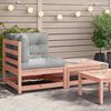 vidaXL Patio Sofa Corner with Cushions and Footstool