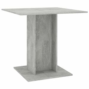 vidaXL Dining Table Concrete Grey Engineered wood 31.5 in Simple Design