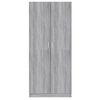 vidaXL Wardrobe Grey Sonoma Engineered Wood Regular Wardrobe