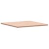 vidaXL Table Top Natural Beech Solid Beech Wood 31.5x31.5 in