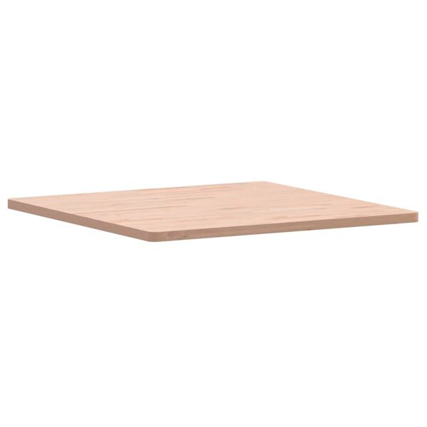 vidaXL Table Top Natural Beech Solid Beech Wood 31.5x31.5 in