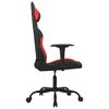 vidaXL Gaming Chair Black and Red Fabric