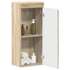 vidaXL Bathroom Wall Cabinet TULUM Sonoma Oak 14.57 x 9.65 x 33.86 in