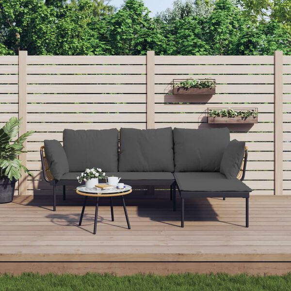 vidaXL Garden Lounge Set Anthracite