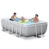 INTEX Above Ground Pool Grey Steel Large Collapsible Above Ground Pool