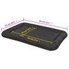 vidaXL Dog Mattress Size XL Black