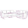 vidaXL Sofa Set Light Grey