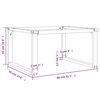 vidaXL Coffee Table Legs O-Frame 31.5"x27.6"x16.9" Steel