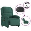 vidaXL Electric Massage Recliner Chair Dark Green Velvet Large