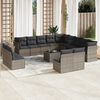 vidaXL Garden Sofa Set Grey, Dark grey