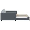 vidaXL Daybed With Trundle Dark Grey