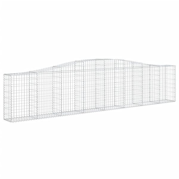 vidaXL Gabion Basket Set of 25 Silver Galvanized Iron Extra Long