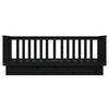 vidaXL Day Bed Black Solid pine wood Single
