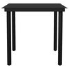 vidaXL Garden Dining Set Black, Dark Grey
