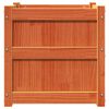 vidaXL Garden Planter Wax Brown Solid Pine Wood 19.7x19.7x19.7 in