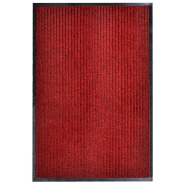 vidaXL Doormat Red PVC Large Doormat Rectangular Minimalist