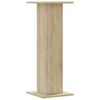 vidaXL Speaker Stands 2 pcs Sonoma Oak 11.8x11.8x31.5" Engineered Wood